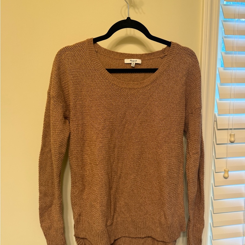 Madewell Tan Crew Neck Sweater